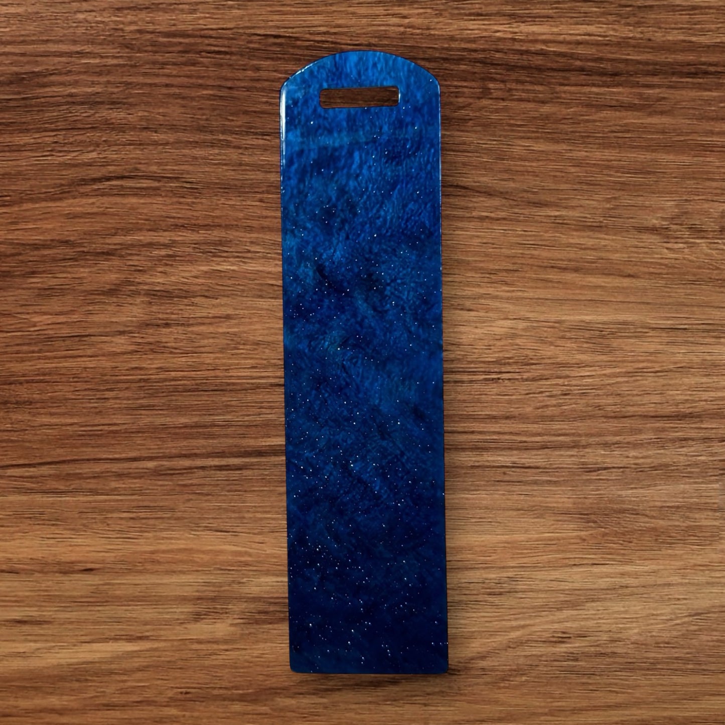 Dark Blue Glitter Acrylic Bookmark