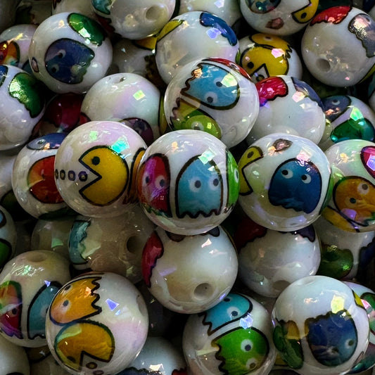 16mm Video Game Acrylic Beads