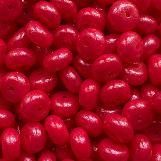 Purple Red Opal Abacus Bead