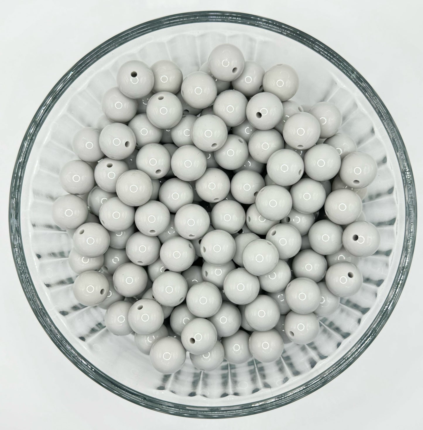 Liquid glossy 15mm silicone beads