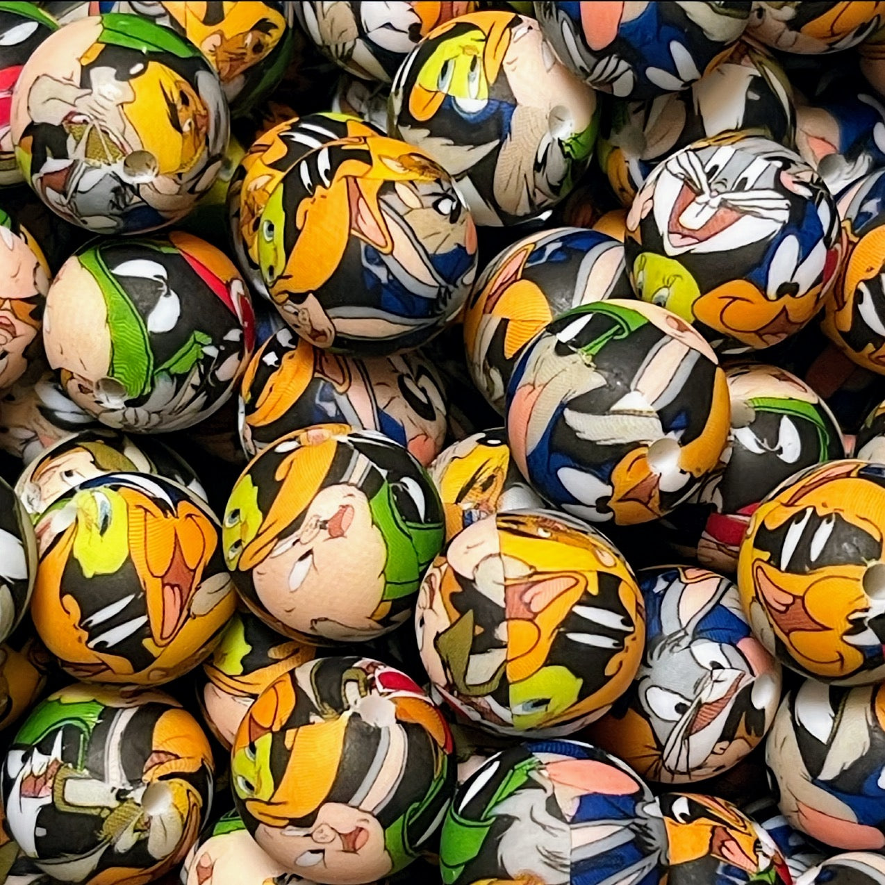 15mm Just A Little Looney Silicone Bead