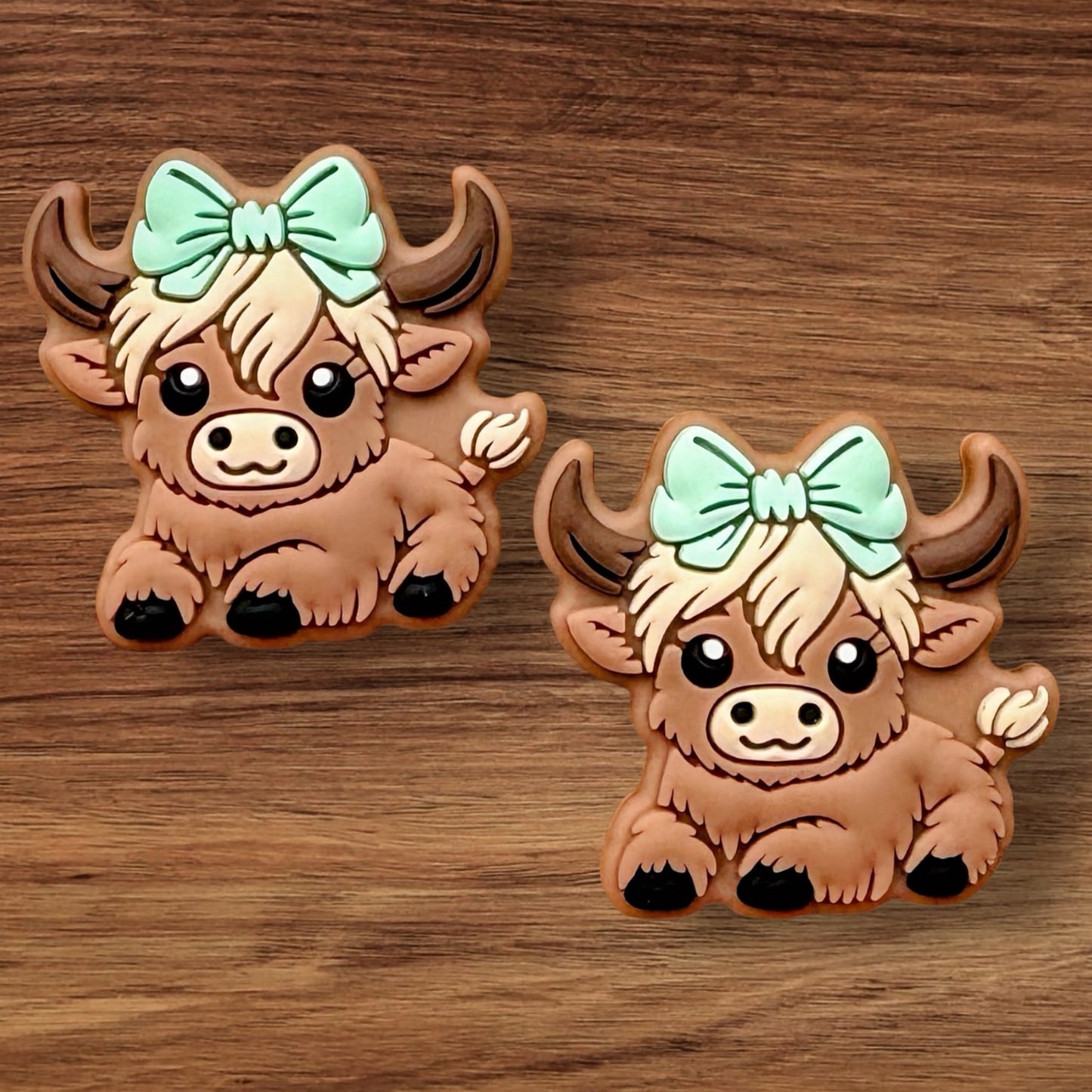 Cow With Green Bow Focal