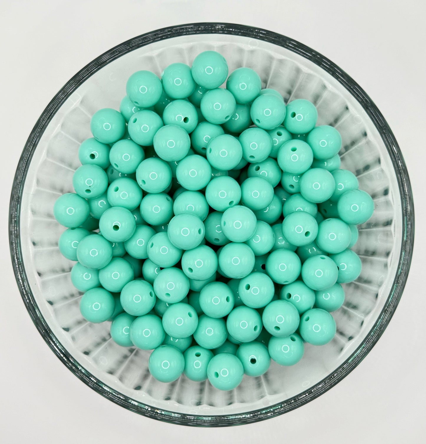 Liquid glossy 15mm silicone beads
