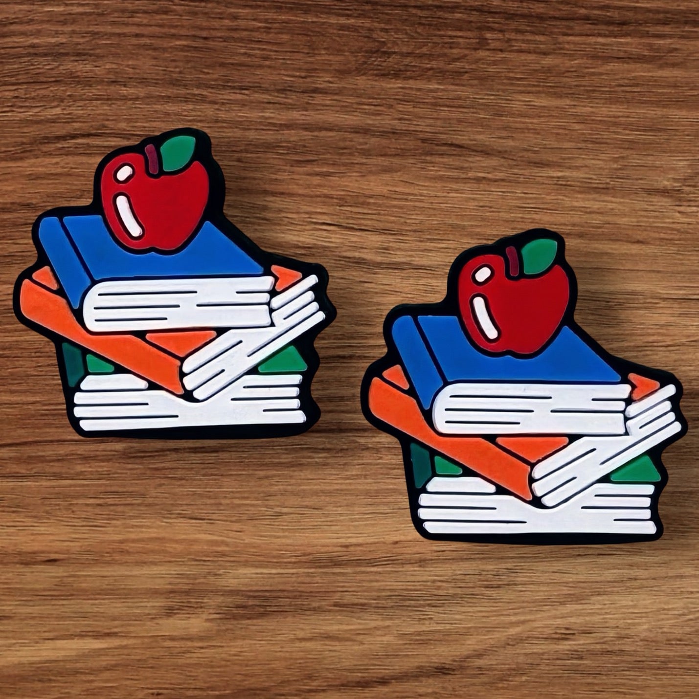 Book Stack with Apple Focal