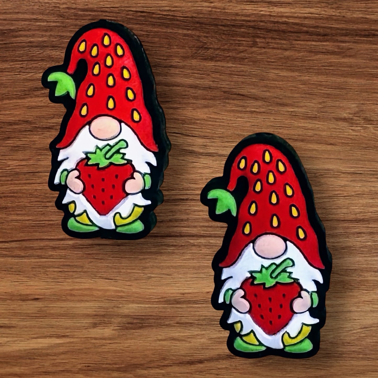Gnome With Strawberries Focal