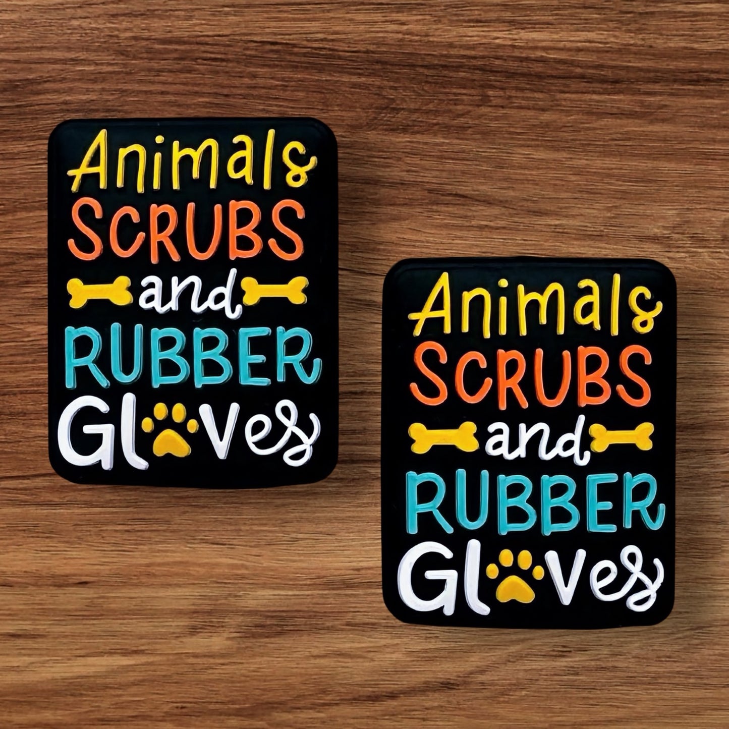 Animals, Scrubs, and Rubber Gloves Focal