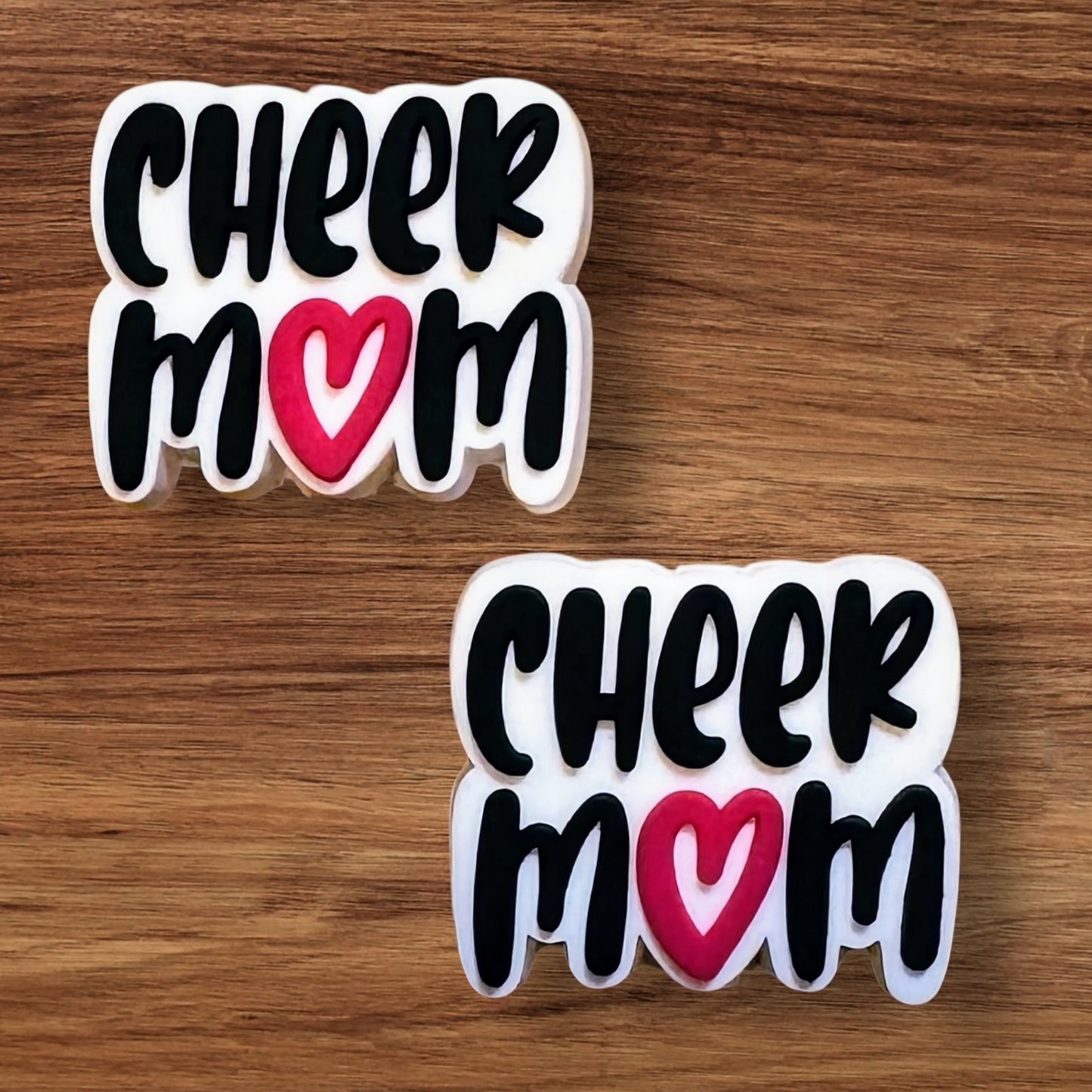 Cheer Mom Heart Focal