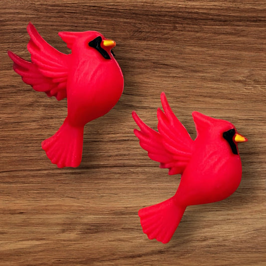 3-D Red Cardinal Focal