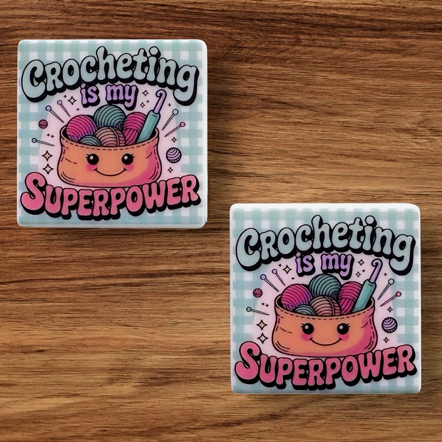 Crocheting Is My Superpower Focal (Custom)