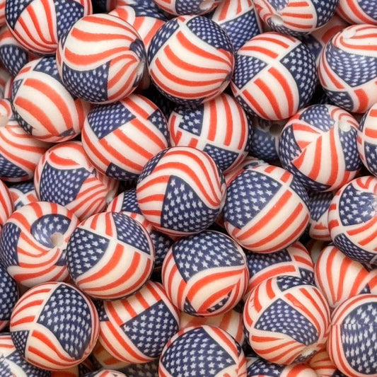 15mm Light Flag Silicone Bead