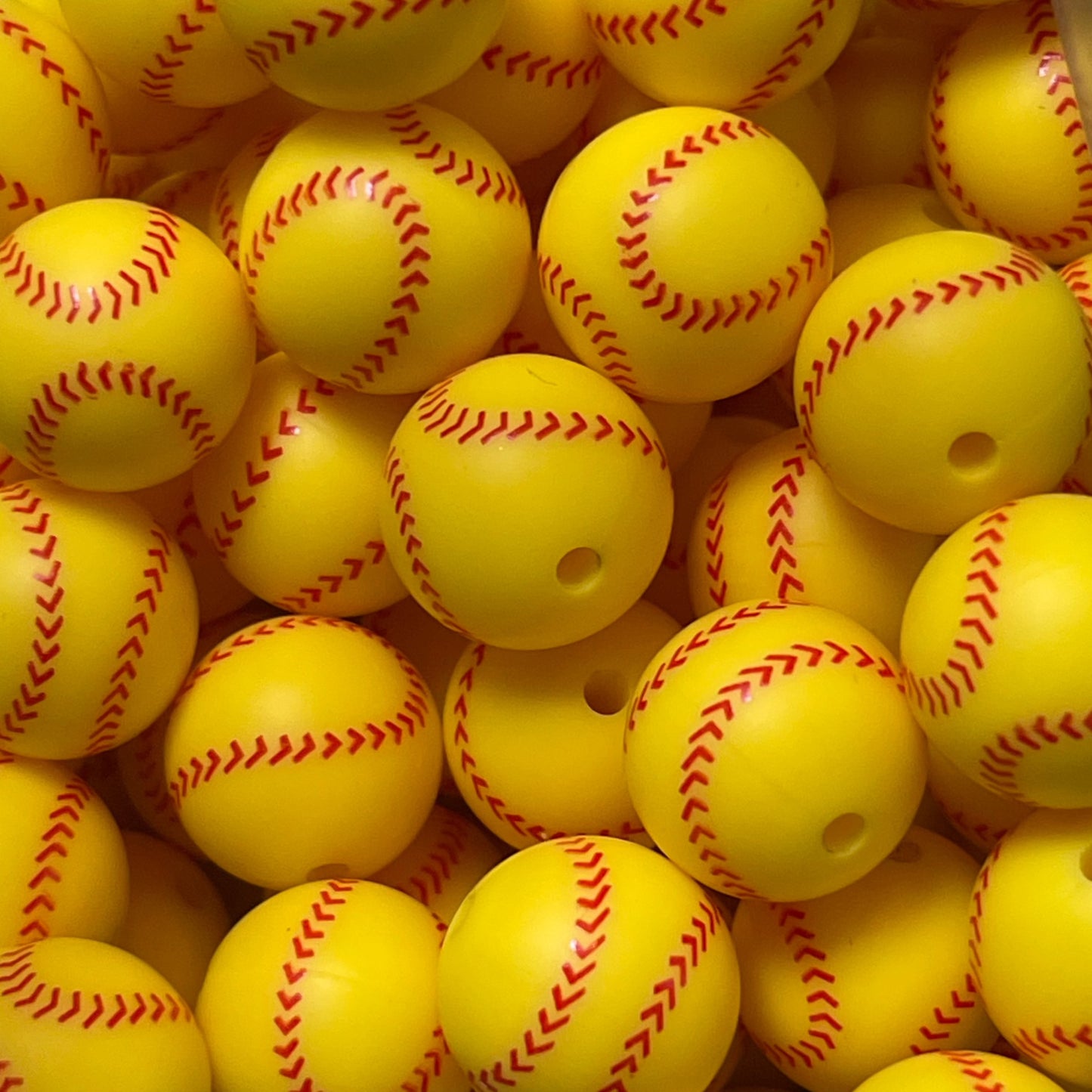 15mm Softball Silicone Bead