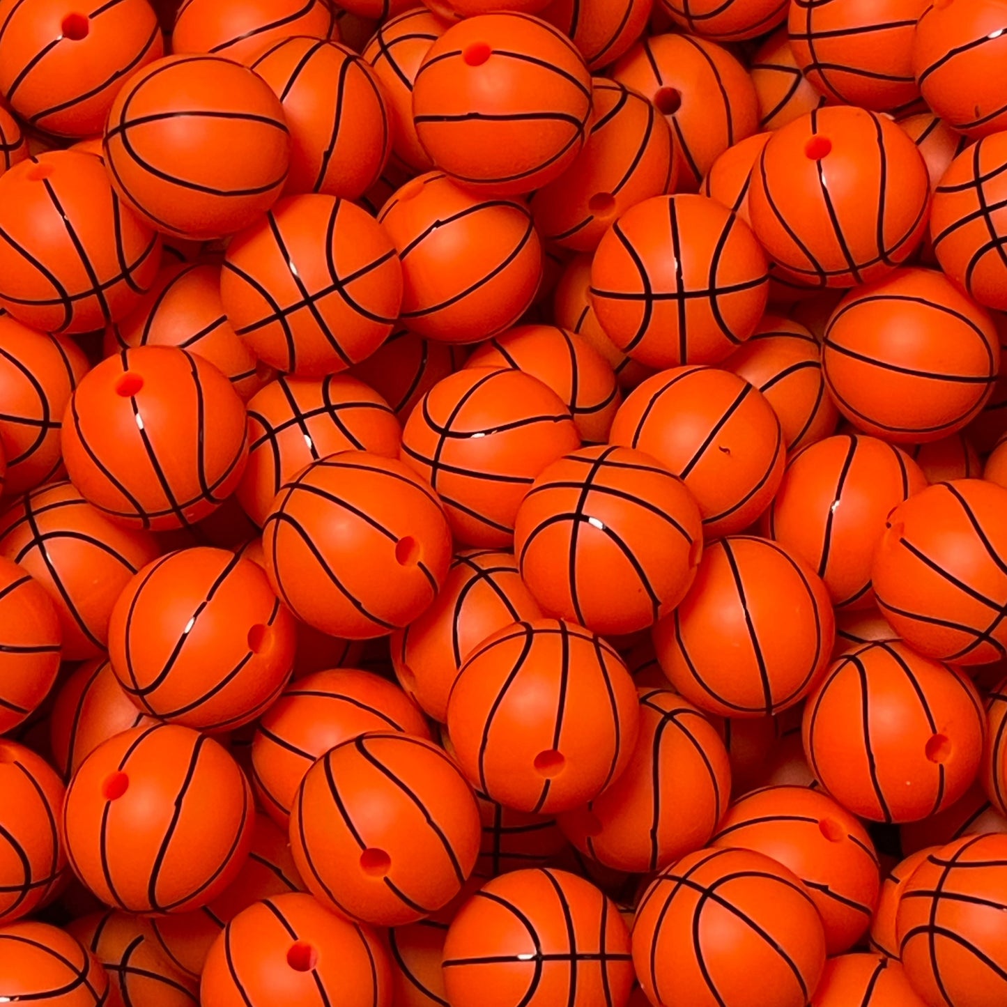 15mm Basketball Silicone Bead