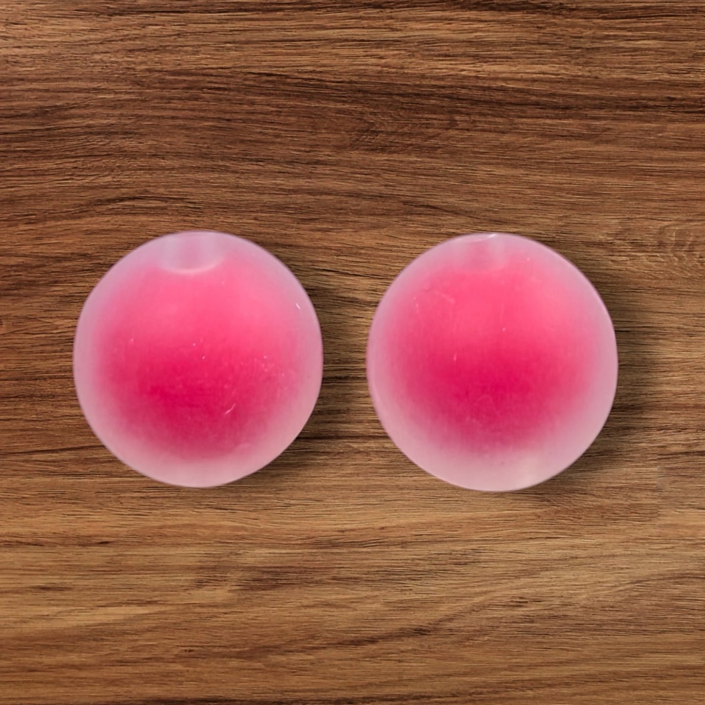 15mm Frosted Silicone Bead
