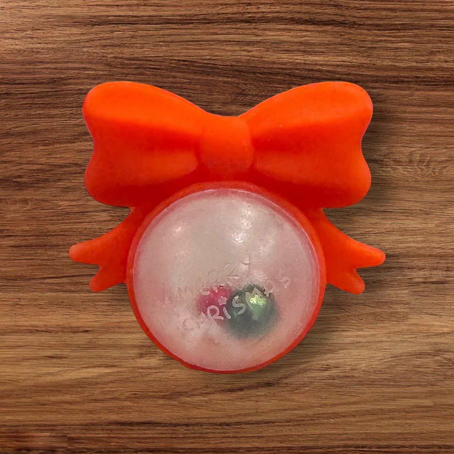 3-D Snow Globe With Bow Focal