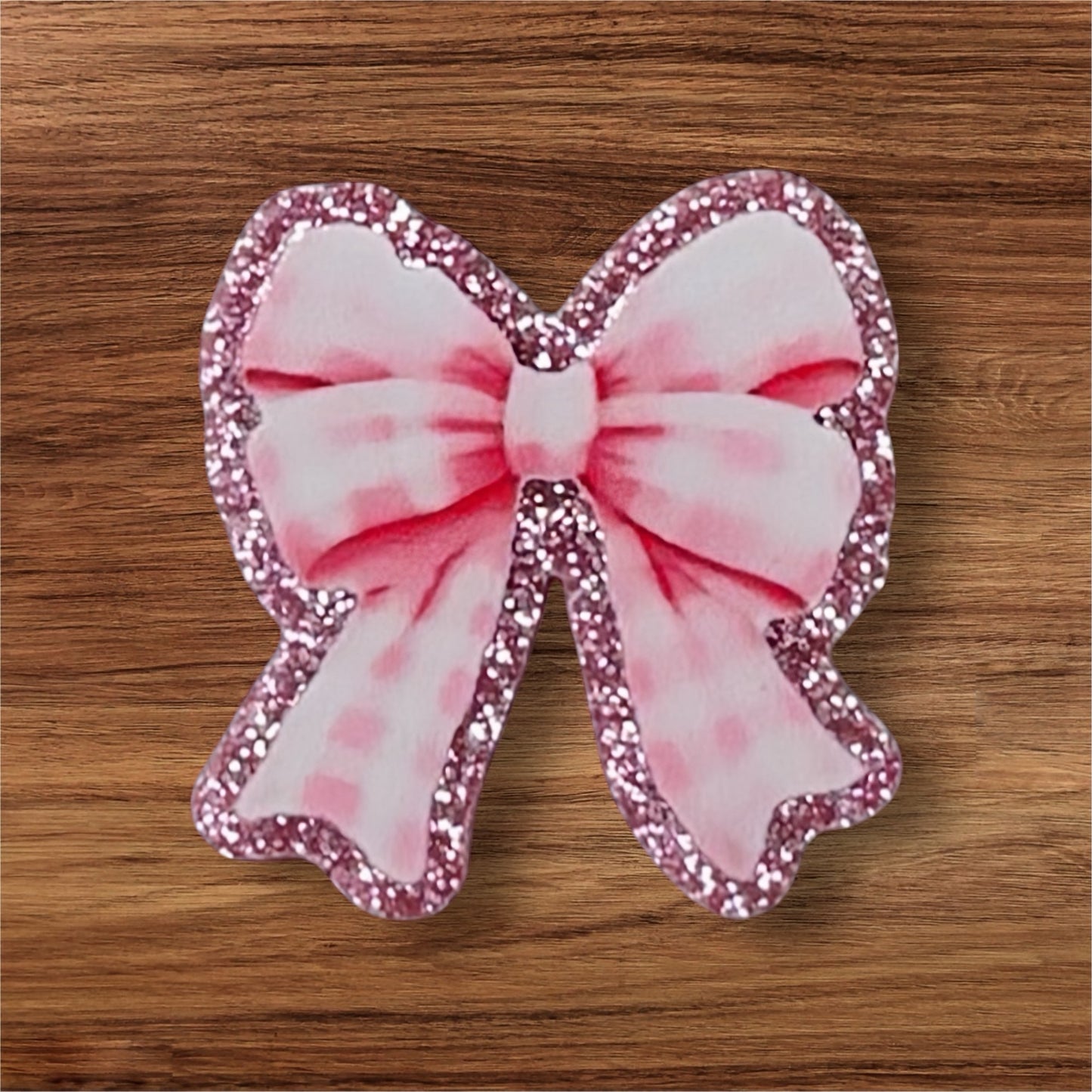 Pink Bow Acrylic Flatback