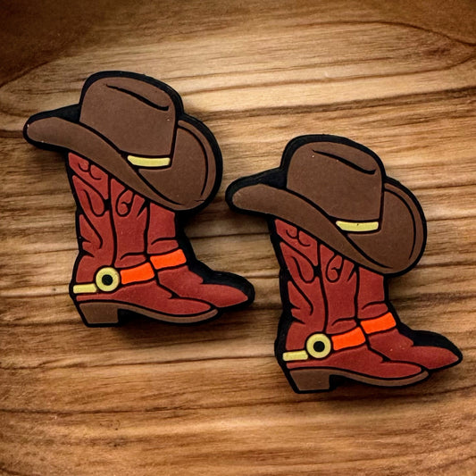 Cowboy Boots & Hat Focal