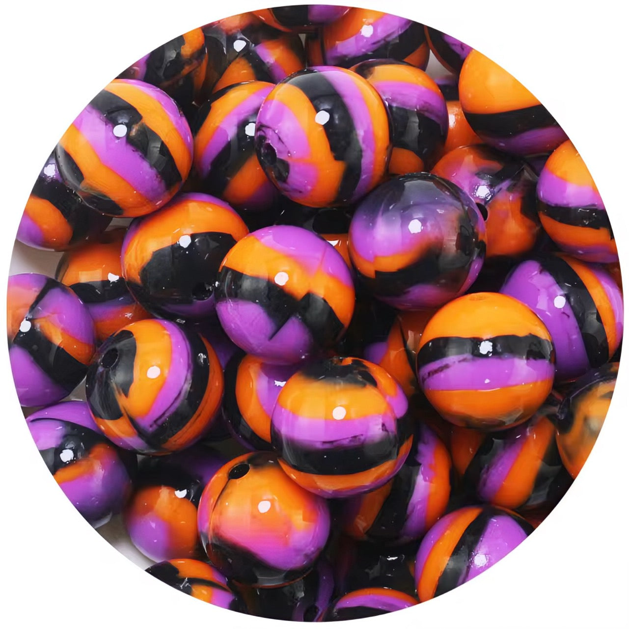 15mm Halloween Ombré Silicone Bead
