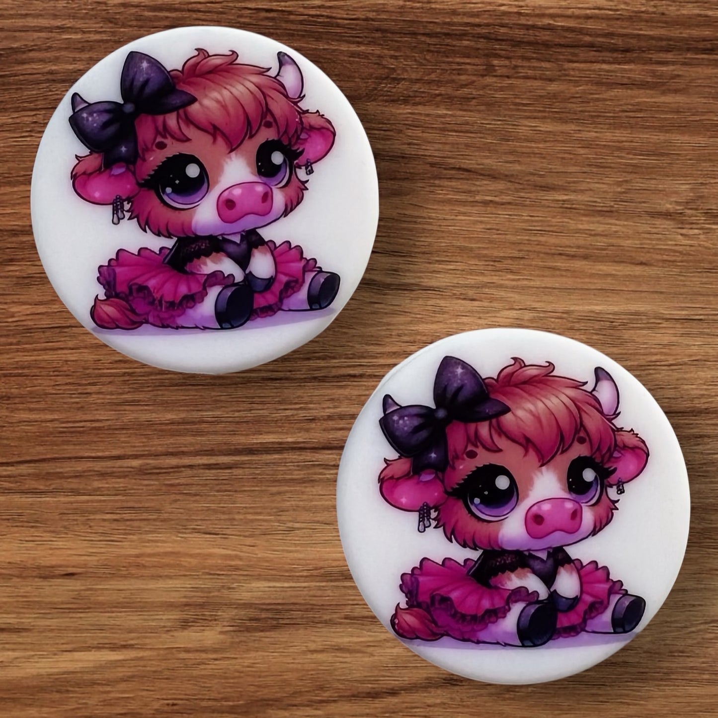 Pretty In Pink Cow Focal (Custom)