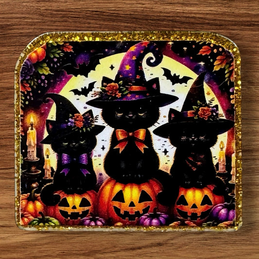 Spooky Cats Acrylic Flatback