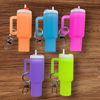 Neon Glow In The Dark Mini Tumbler Keychain