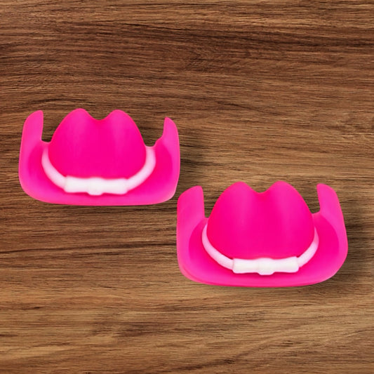 3-D Hot Pink Cowgirl Hat Focal