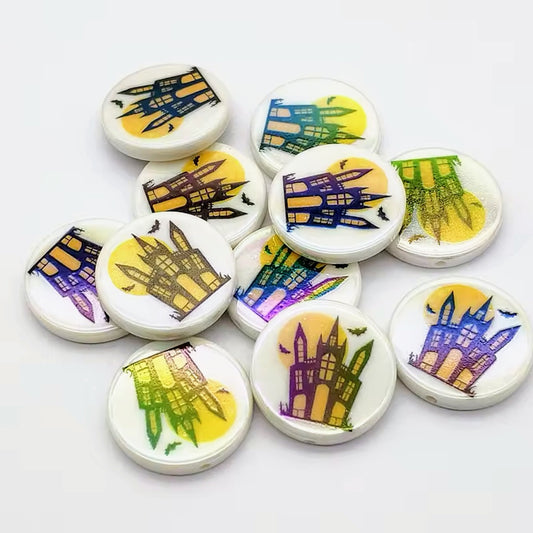 Acrylic Haunted House Bead