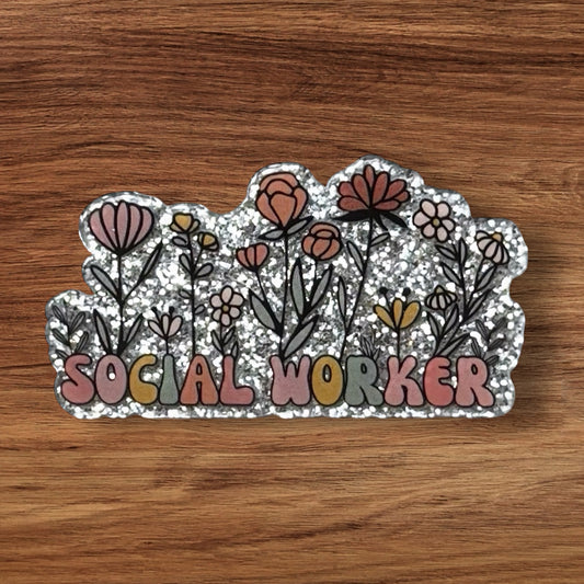 Social Worker Acrylic Flatback