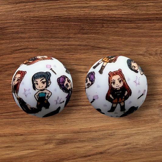 15mm K-Pop Silicone Bead