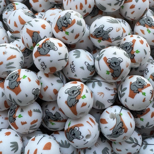 15mm Koala Bear Silicone Bead