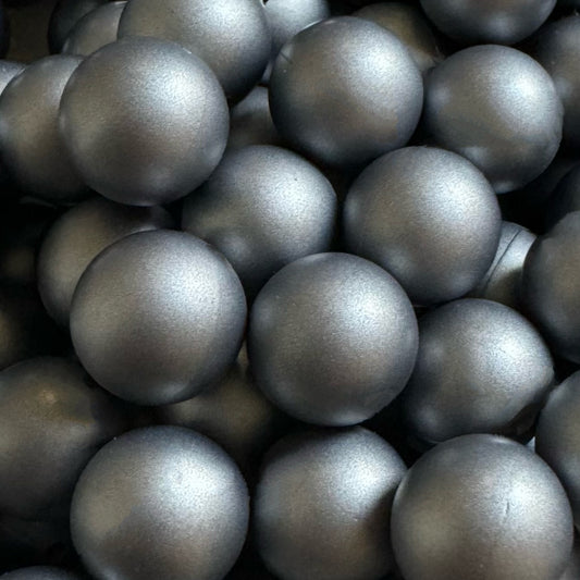 15mm Metallic Silicone Bead
