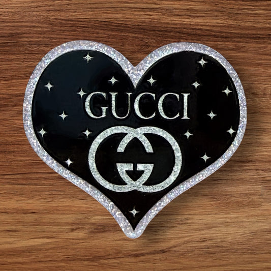 Designer Heart Acrylic Flatback