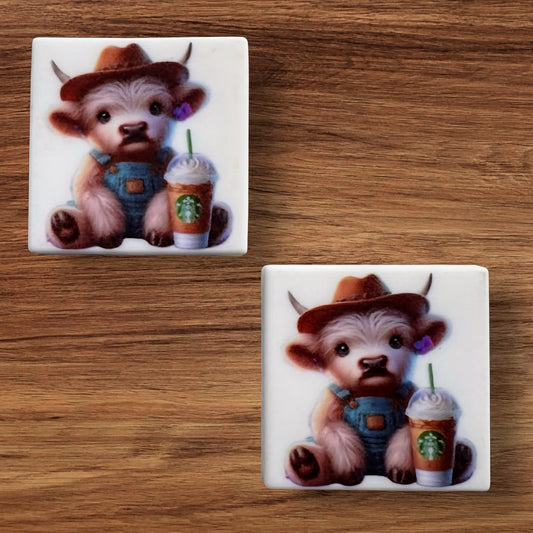 Cow With Iced Coffee Focal
