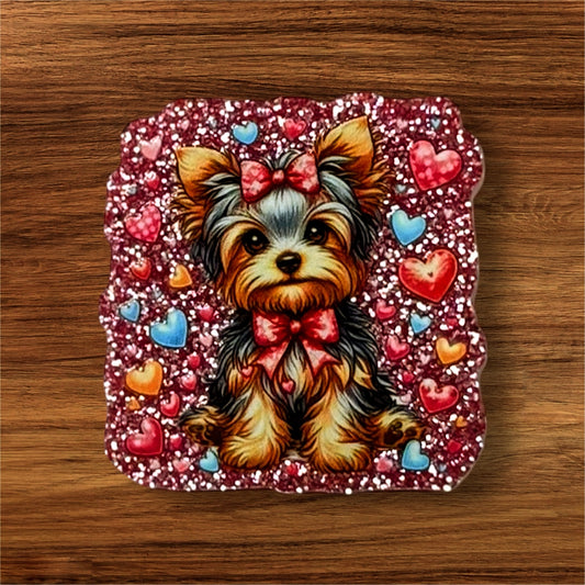 Yorkie Acrylic Flatback