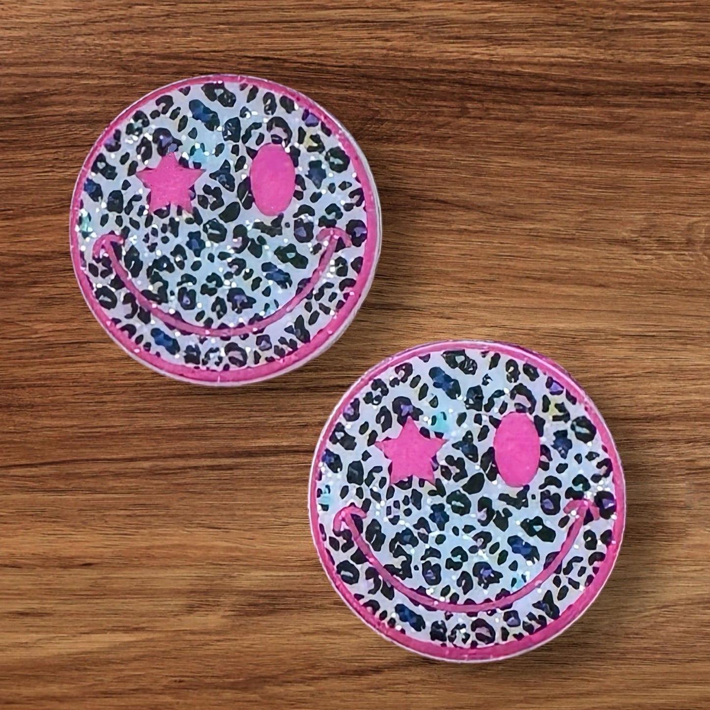 Leopard Happy Face Focal (Custom)