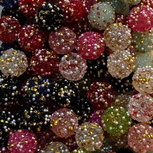 16mm Acrylic Gem Beads