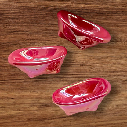 Iridescent Tub Acrylic Bead