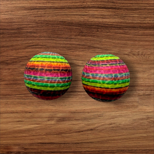 15mm leopard Aztec Silicone Bead