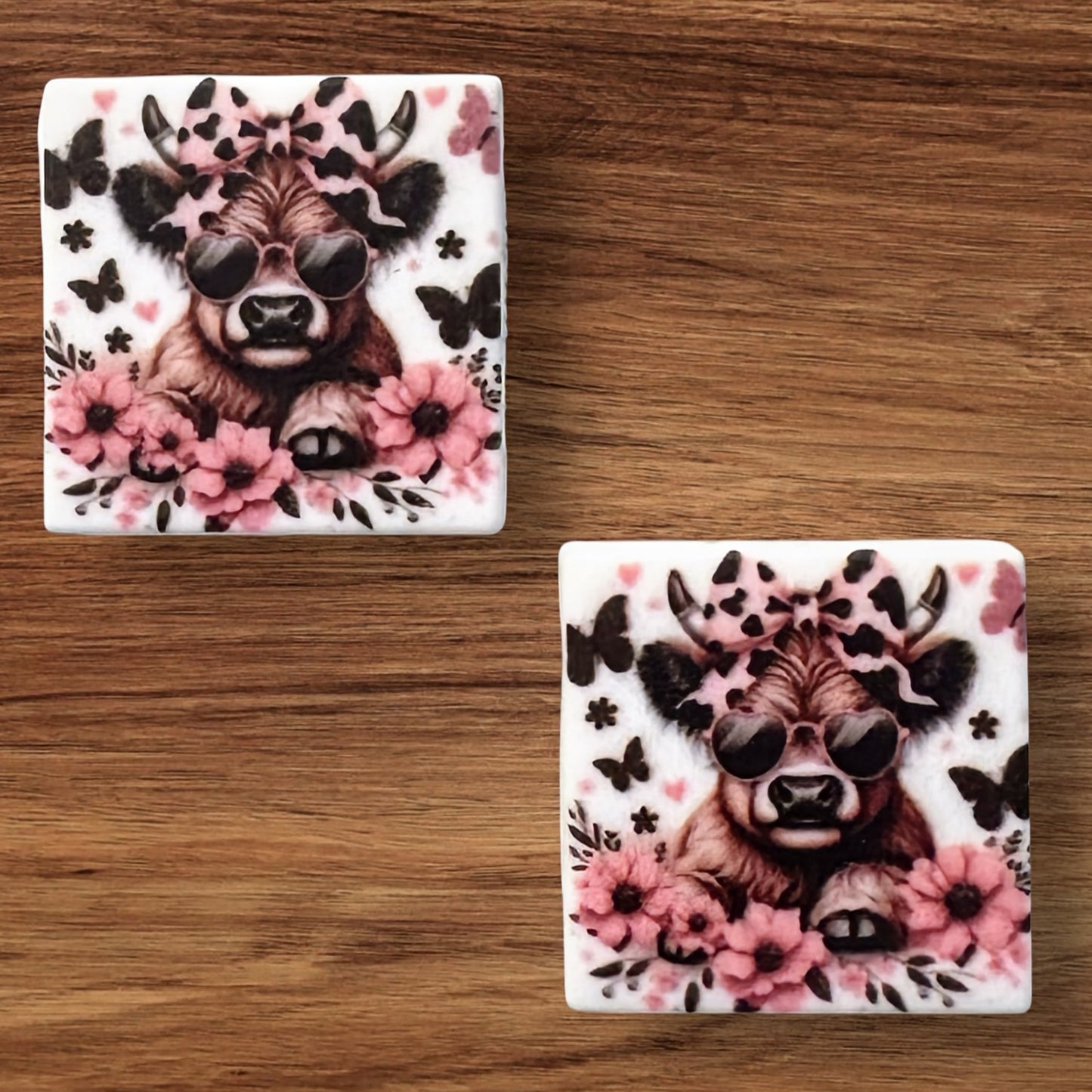 Floral Cow Focal
