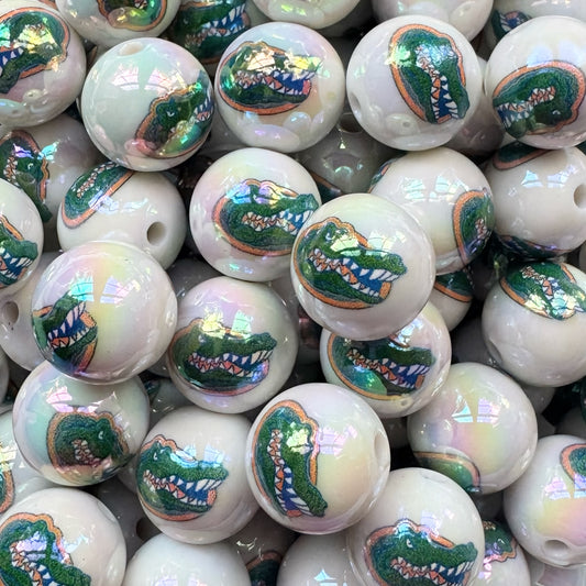 16mm Football Acrylic Bead