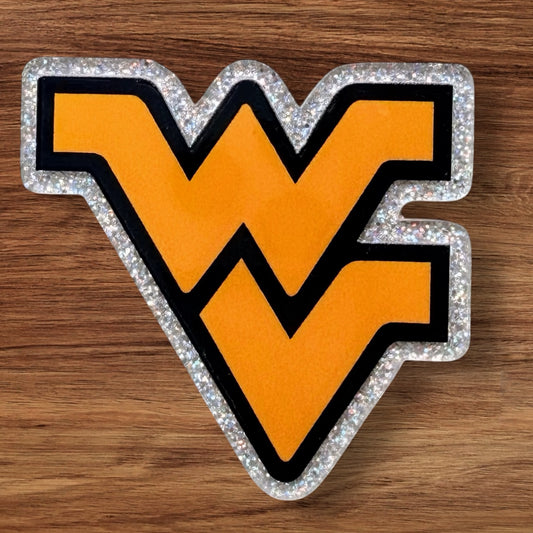 West Virginia Football Acrylic Flatback