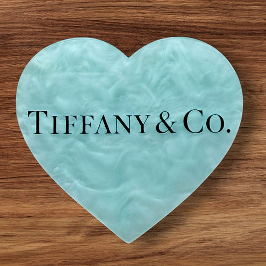 Designer Heart Acrylic Flatback