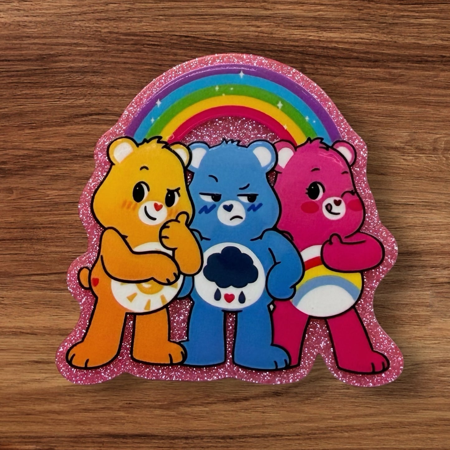 Bear Trio Acrylic Flatback