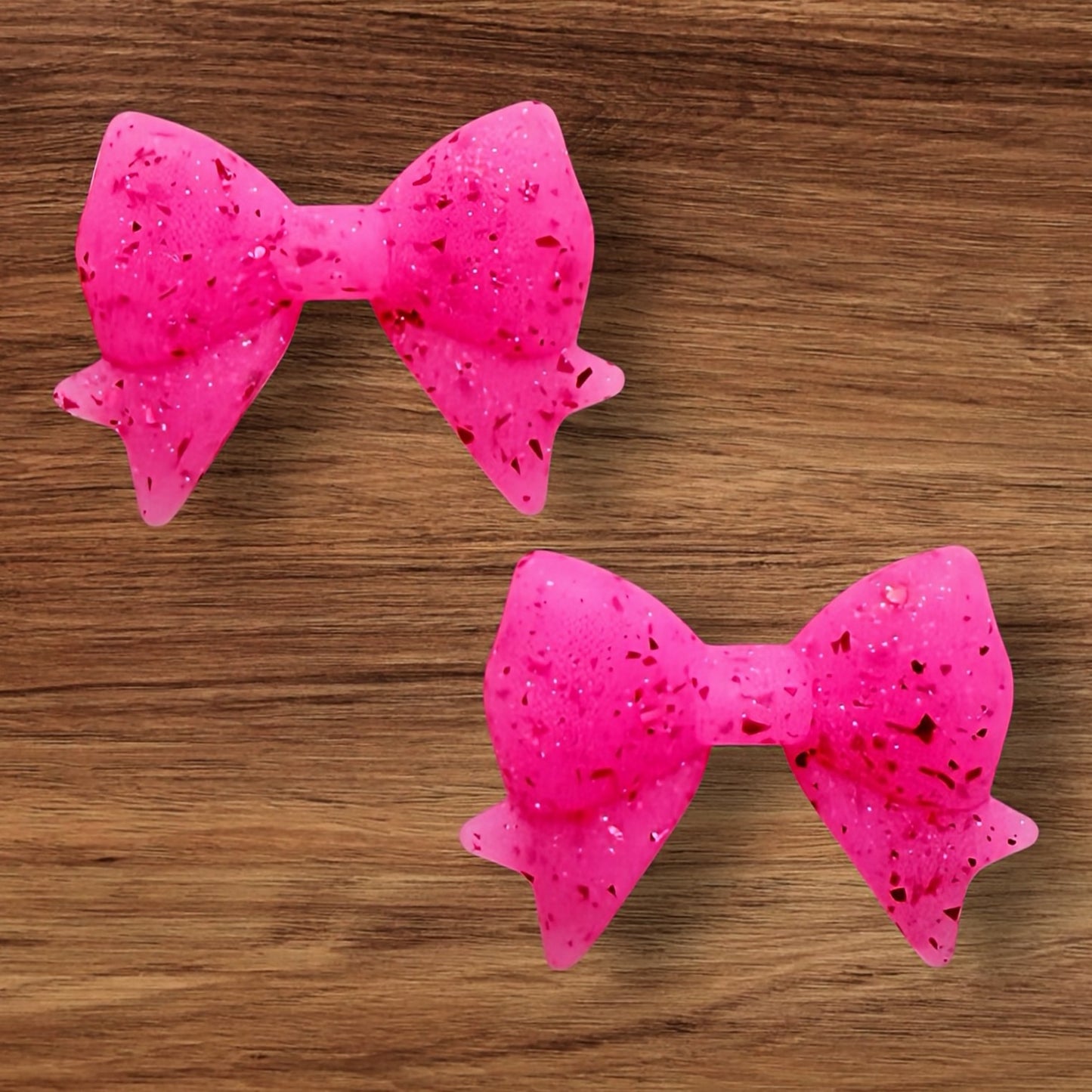 Pink Glitter Bow Focal