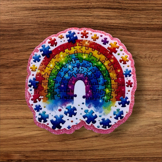 Rainbow Puzzle Flatback