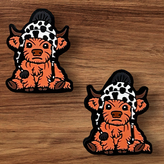 Brown Cow In Hat Focal