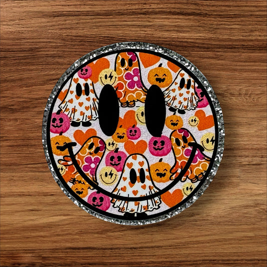 Ghost & Pumpkin Acrylic Flatback