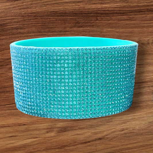 Rhinestone Tumbler Boot (Turquoise)