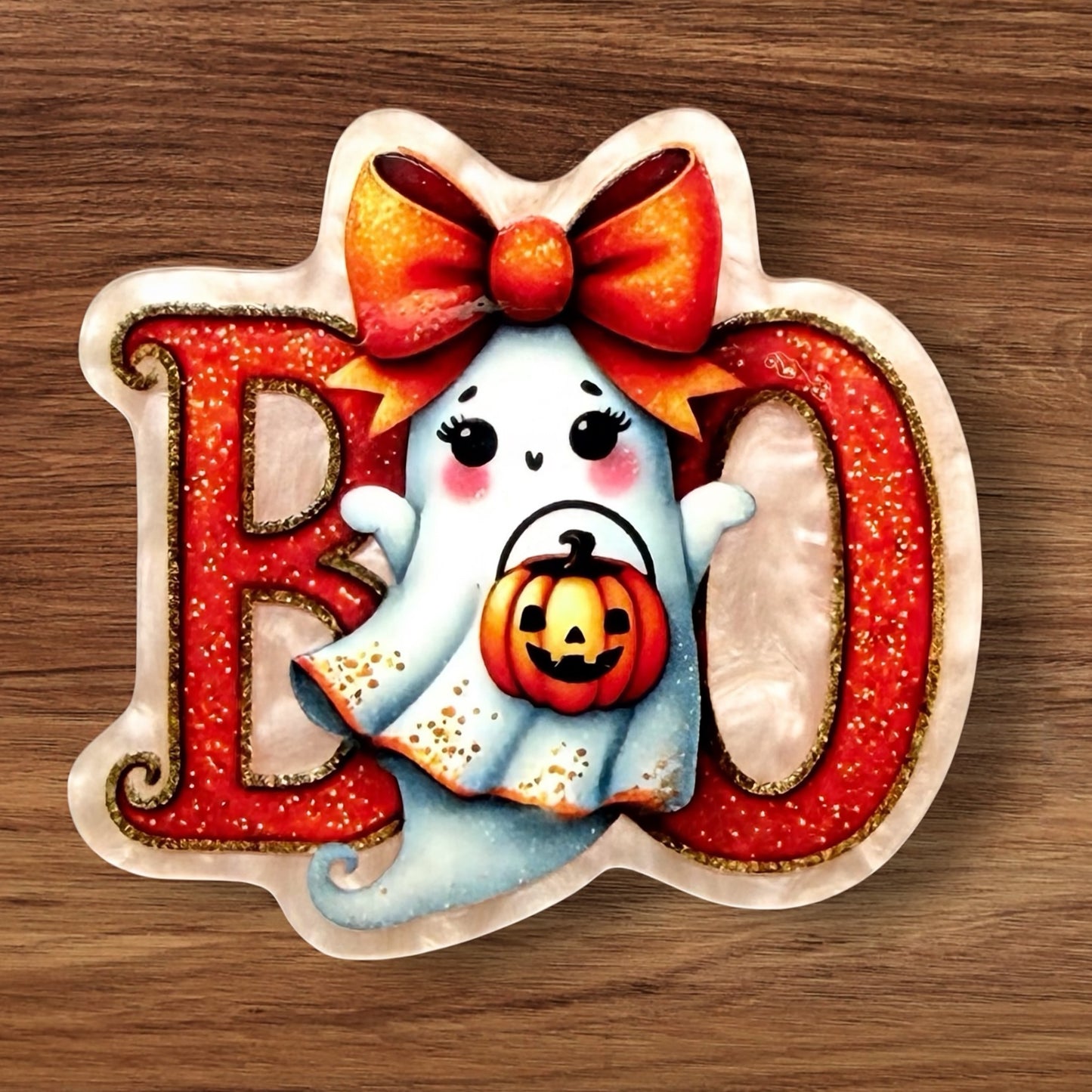 Boo Acrylic Flatback