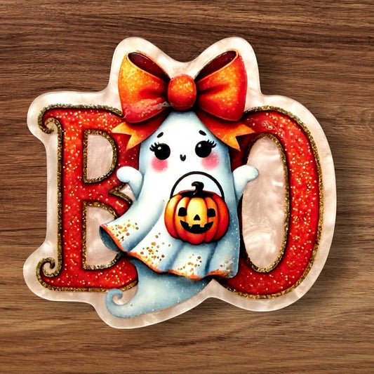 Boo Acrylic Flatback