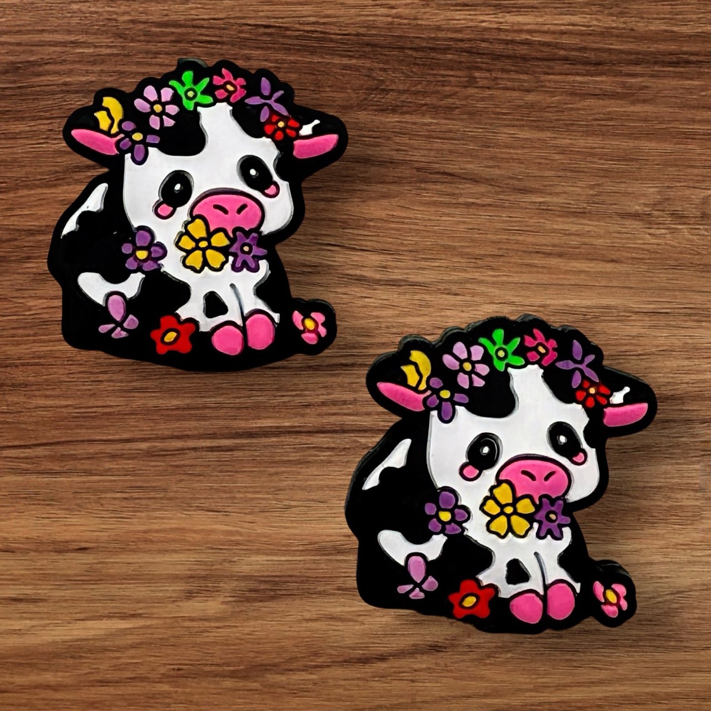 Cow With Flowers Focal